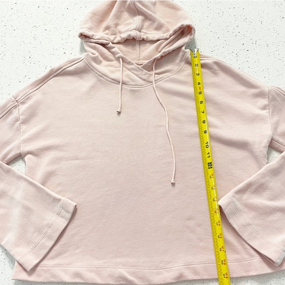Fabletics x Demi Lovato Melissa Cropped Hoodie Pink Oversized Large Sweatshirt - Picture 5 of 8